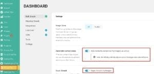 Auto compress image Smush Pro